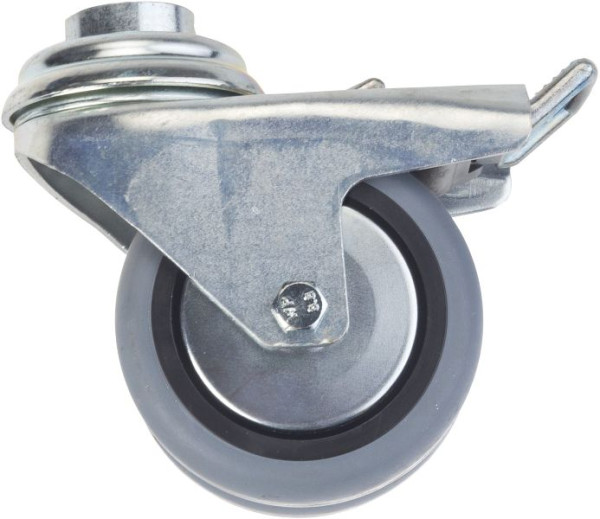 Hazet zwenkwiel, dubbel zwenkwiel, 75 mm Ø, met rem, compleet per paar te gebruiken voor werkplaatswagen HAZET Assistent 166 N, 160-011