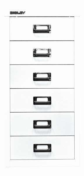 Bisley MultiDrawer™, 29-serie, DIN A4, 6 laden, verkeerswit, L296696