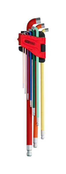KS Tools kogelkop-inbussleutelset, 108° haaks, 9-delig, 151.4560