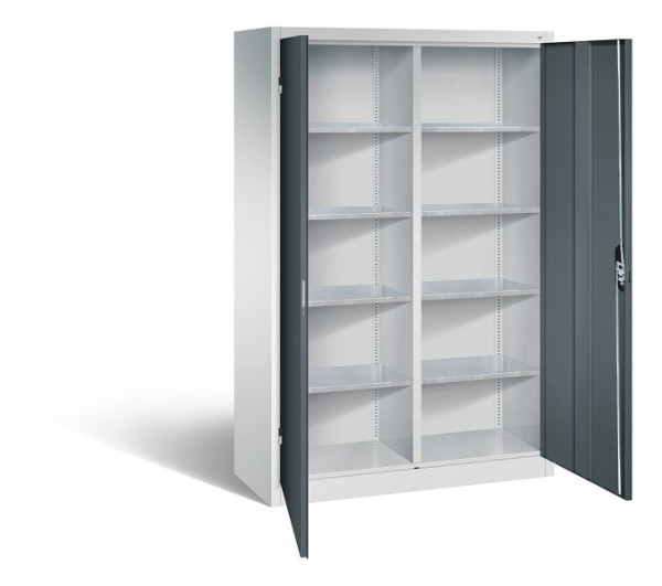 C+P Werkstattschrank 10 Fächer, H1950xB1200xT500 mm, Lichtgrau/Anthrazit, 8931-3115 S10012