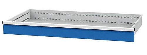 Bedrunka + Hirth lade, incl. Rails, R 48-24, paneelhoogte 125 mm, draagvermogen 180 kg, afmetingen in mm (BxDxH): 1200 x 600 x 125, 60.13.125V18