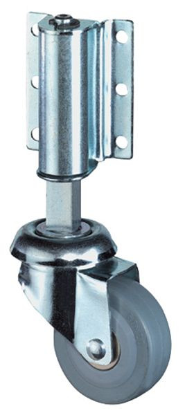 BS-wielen ladderzwenkwiel, wielbreedte 18 mm, wiel-Ø 50 mm, draagvermogen 40 kg, verpakking: 2 stuks, E30.051