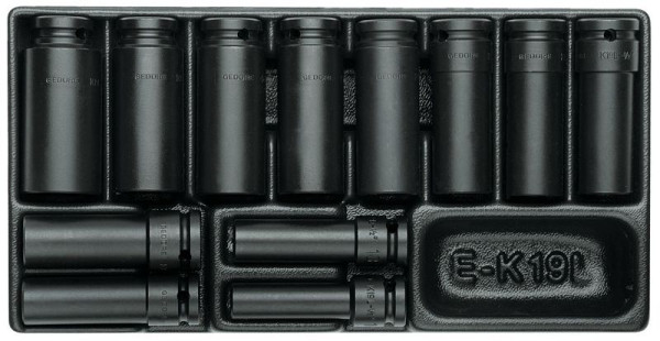GEDORE gereedschapsmodule, set schroevendraaierdoppen 1/2''', 1640836