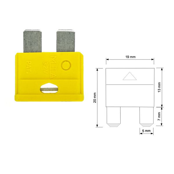 Offgridtec 20A voertuig standaard steekzekering 6-32V, 8-04-001400