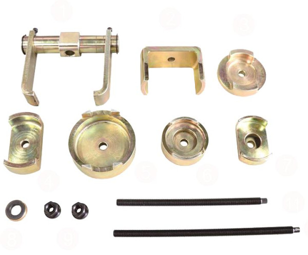 SW-Stahl gereedschapset rubberbevestiging achterasdrager Mercedes, 302352L