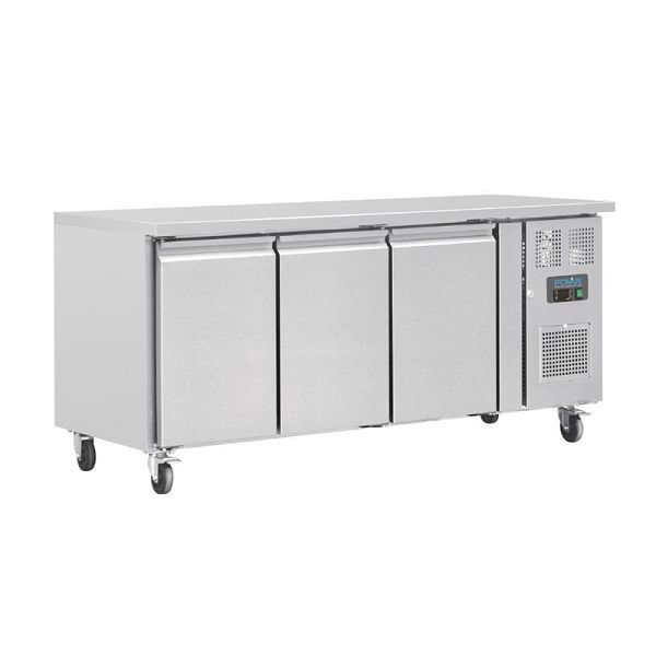 Polar toonbank koelkast 417 liter 3 deuren, G597