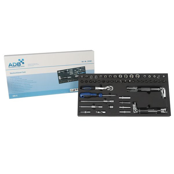 ADB dopsleutelset 1/4", 63-delig, 22301