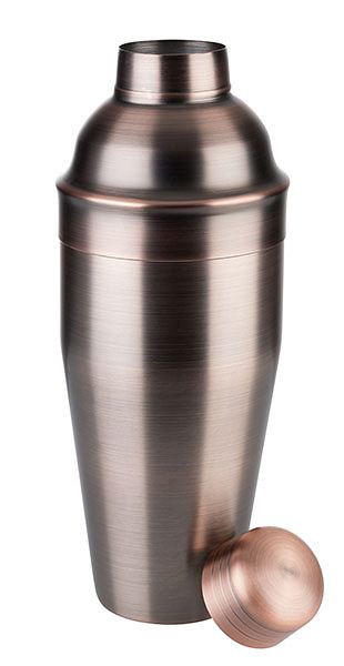 APS shaker -CLASSIC-, Ø 9 cm, hoogte: 23 cm, 0,7 liter, RVS, antiek koperlook, 93326