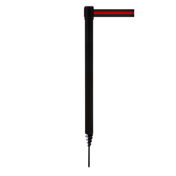 Stein HGS HGS personengeleidingssysteem -P-Line Outside-, zwart, zwart/rood/zwart horizontaal (gestreept), met riemeindstuk (standaard), 37689-0601