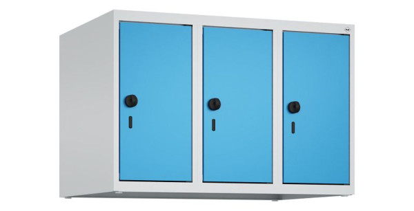 C+P kastopzet Classic PLUS, bovenkast, 7035, veiligheidsdraaigrendel, 500x750x500mm, lichtblauw, 080090-39 S10004