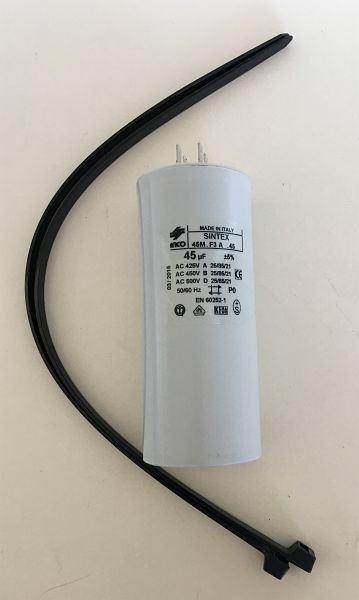 ELMAG condensator 45 µF voor stroomgeneratoren, type SEB6000/7000W (E) en SEB 200X1 met AL LSA36L5 en L7 en EW200AC, 9503075