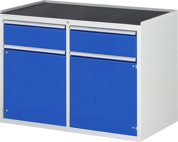 RAU ladekast serie 7000 B1145xD650xH825mm, linker lade H180mm vleugeldeur, rechter lade H180mm vleugeldeur, metalen steun, 03-LL5.8.8A-MT.11