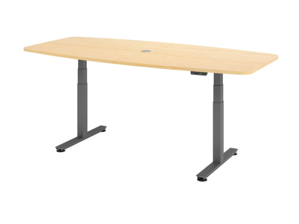 Hammerbacher vergadertafel met geheugenschakelaar, esdoorn, VXDSM22/3/G
