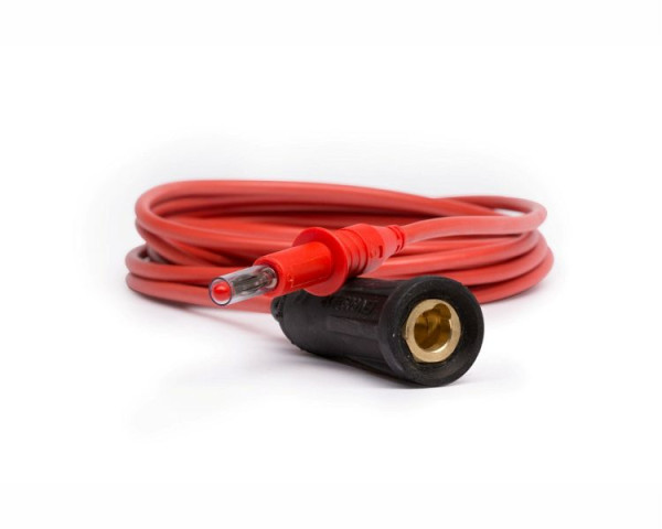 ELMAG handgreepkabel rood Ø4mm x 3 meter, banaanstekker naar koppeling 10/16/25mm² naar CleanMaster RW/UNO, 58505