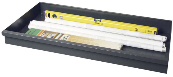 stumpf serie 3000, enkele lade 100 mm hoog, doorlopend, RAL 7016, 3000301