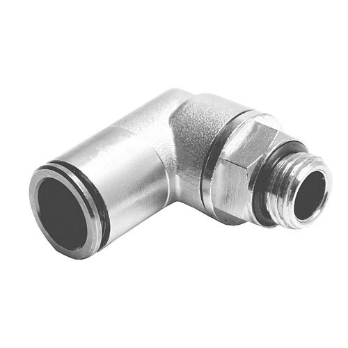 AEROTEC hoekverbinder met buitendraad 1/4 inch vernikkeld, cilindrisch, 12 mm, met O-ring, 101.79.1213