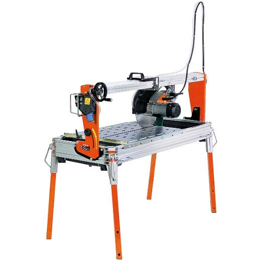 ELMAG steenzaagmachine SUPREME 120S - SET, met DiaProfi-UNI diamantschijf 300mm met lasersnijdisplay en 2 wielstel, 61122