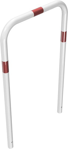 Schake buisbeugel van stalen buis Ø 48 x 2,5 mm zonder dwarsbalk voor inzetting in beton, totale breedte 700 mm, totale hoogte 1200 mm, gecoat, 448_11B