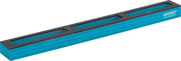 Hazet zachtschuiminzet, met vakken voor kleine onderdelen, 3 vakken voor kleine onderdelen H 33 x B 522 x D 50 mm, 163-522X50