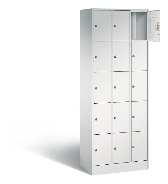 C+P lockerkast serie 8070, H1950xB680xD480mm, kleur: lichtgrijs, 80700-30 S10001