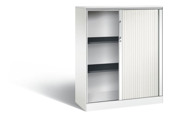 C+P rolluikkast Asisto, H1310xB1000xD435mm, kleur: verkeerswit, beugelgreep, 3 niveaus, 143032-000 S10091