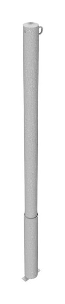 Schake afzetpaal, stalen buis Ø 60 x 2,5 mm, afneembaar zonder sluiting, thermisch verzinkt, met 1 oog, 460H/1