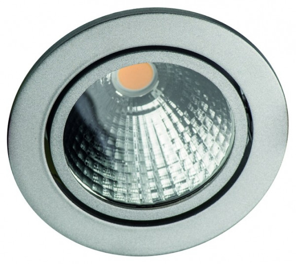 rutec Projekt GLIN COB LED - inbouwspot, zwenkbaar, rond, 500mA, 20W, IP40, 3000K, CRI80 - zilver, PEH809WWOK