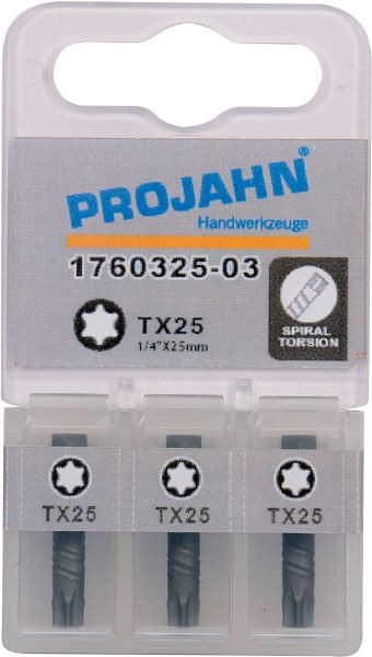 Projahn 1/4" torsiebit L50 mm TX40 3-pack, 1761340-03