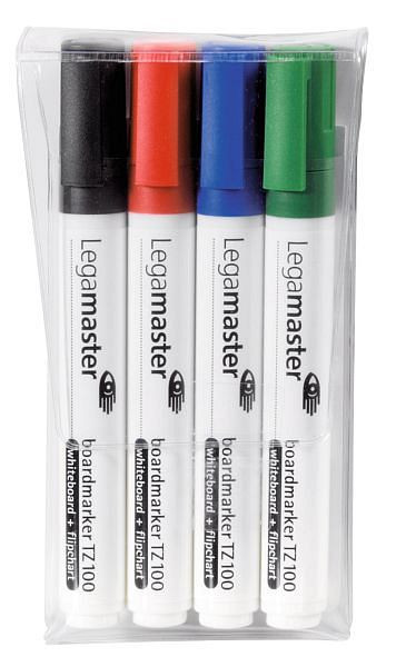 Legamaster TZ100 boardmarker gesorteerd, VE: 4 stuks, 7-110594
