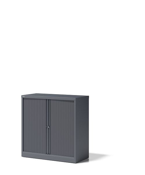 Bisley rolluikkast Essentials, met 1 plank voor 2 ordnerhoogtes, antracietgrijs, YETB10101S9634