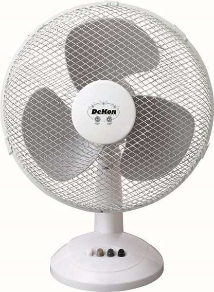 DeKon Stratos Tisch-Ventilator, weiß, ca. 29 cm, B 305