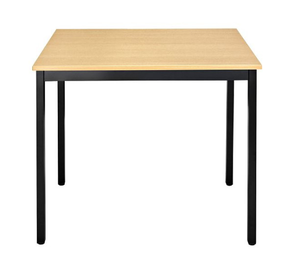 Bisley MULTI Desking multifunctionele tafel, rechthoekig 19 mm, BC beukendecor, zwart frame, H 740 x B 700 x D 600 mm, MT0706BC333