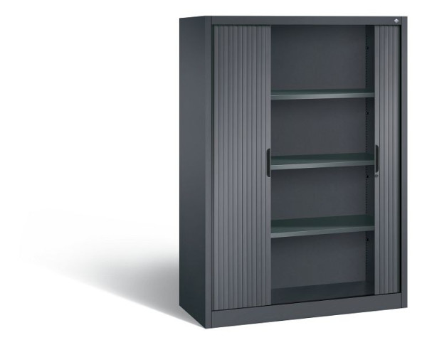 C+P rolluikkast Omnispace, H1660xB1200xD420mm, kleur: zwart-grijs, verzonken greep, 4 OH, 3213-00 S10049
