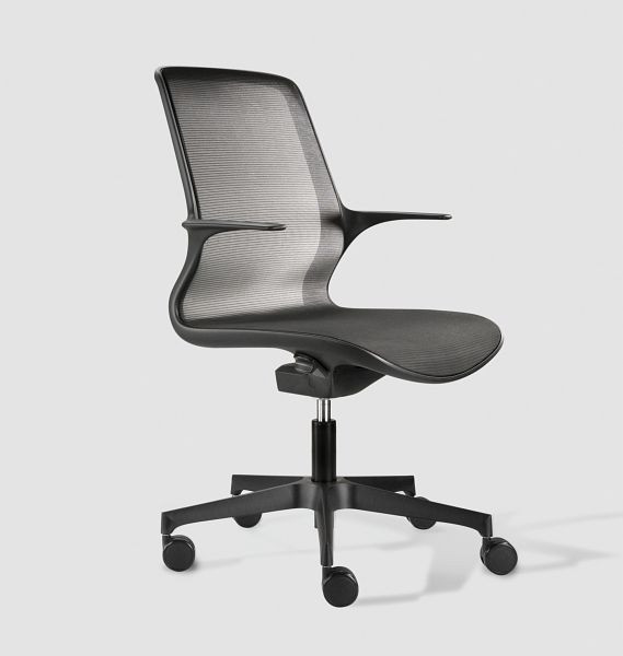 Bisley bureaudraaistoel LOOP, minimalistisch design, met mesh beklede rugleuning en zitting, LOOPSCM0900