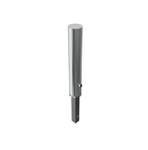 Schake RVS tuinpaal Ø 154 mm, afneembaar, met driehoekslot volgens DIN 3223, zelfvergrendelend slot, 40154F