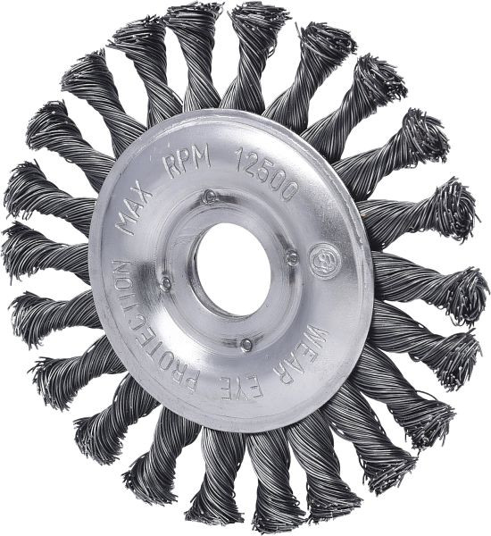 KS Tools staaldraad ronde borstel 0,5mm, diameter 125mm, 340.0043