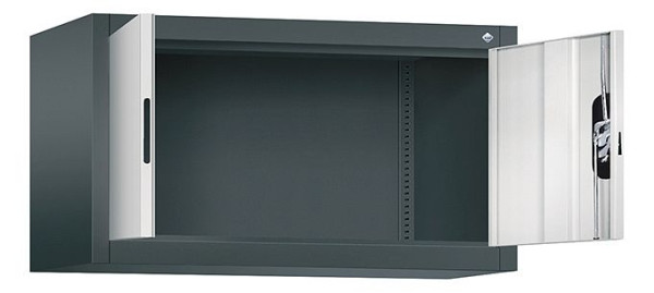 C+P bovenkast Acurado, H500xB930xD400mm, kleur: antracietgrijs/lichtgrijs, verzonken handgreep, 9264-000 S10153
