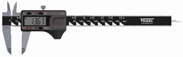 Vogel Germany digitale schuifmaat IP54, 200 mm / 8 inch, beklengte: 50 mm, 202161-2