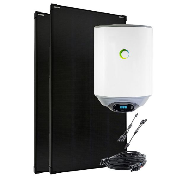 Offgridtec 360W zonnesysteem met 30l Fothermo boiler voor warmwaterbereiding voor tuin of berghut, 4-01-014145