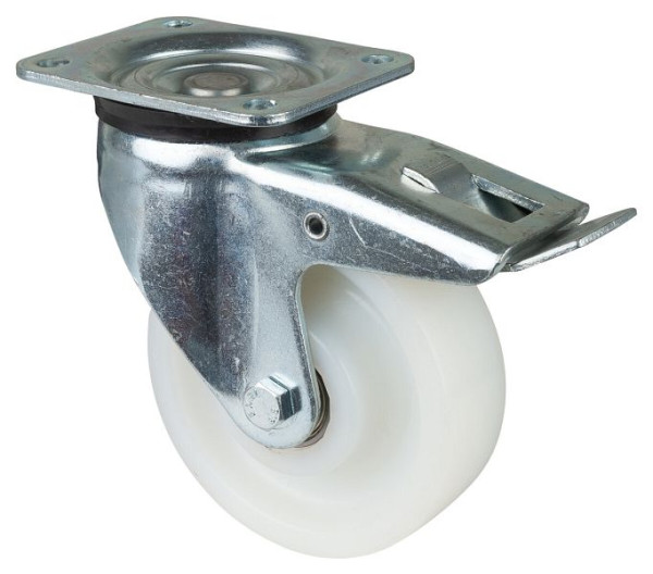 BS Rolls Zwaarlastwiel met rem, breedte 48 mm, Ø150 mm, tot 900 kg, loopvlak/wiellichaam kunststof, kogellager, L620.B15.151