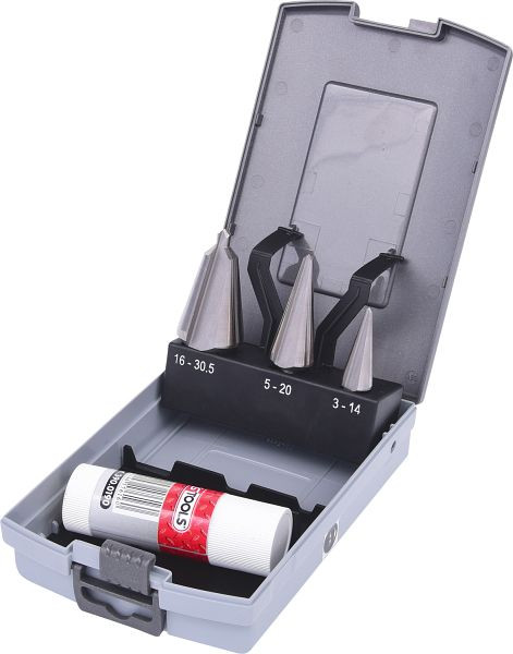 KS Tools HSS Co plaatschraperset, kunststof cassette 4-delig, 336.0543