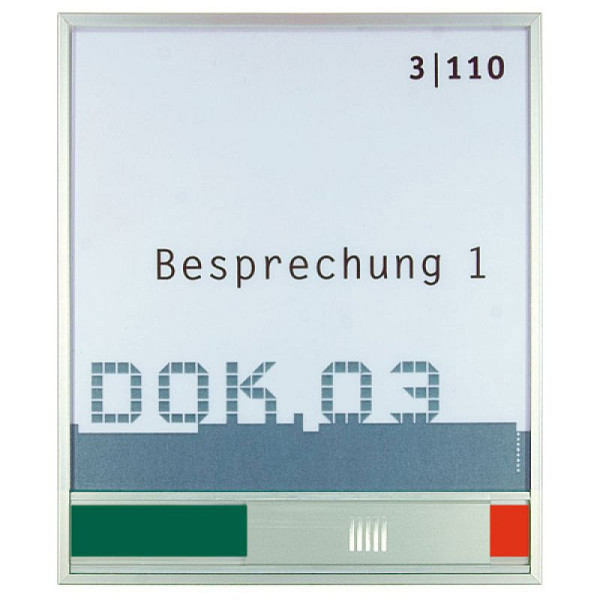 Stenen HGS deurbord -New Age- met vrij/bezet display, 150x173x6mm, na5106