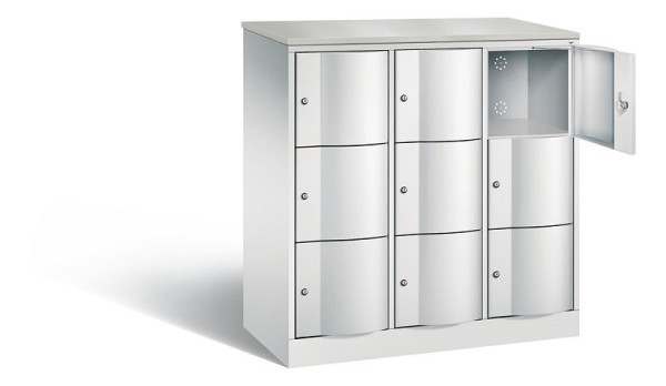 C+P lockerkast Resisto, H1255xB1148xD540mm, kleur: lichtgrijs, 8573-372 S10715