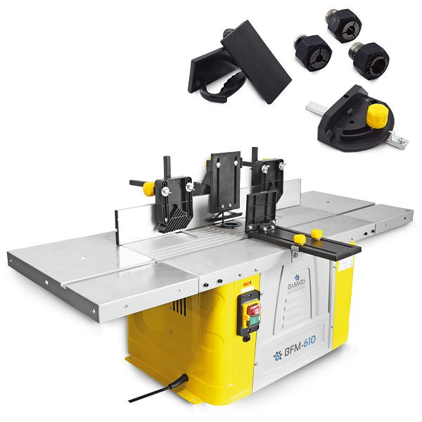BAMATO tafelfreesmachine BFM-610 inclusief spantangset, BFM-610