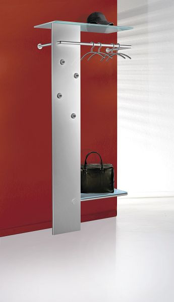 Kerkmann Kent kledingkast, B 800 x D 360 x H 1800 mm, aluminium zilver, 33676514