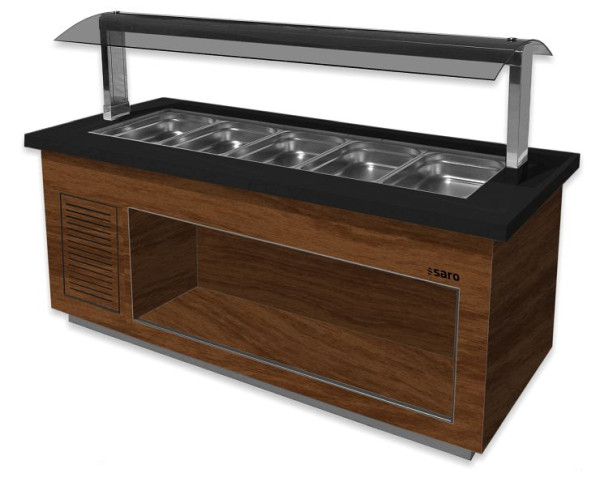 Saro Heetbuffet Premium Line SB-H130 bruin/zwart, 366-2300