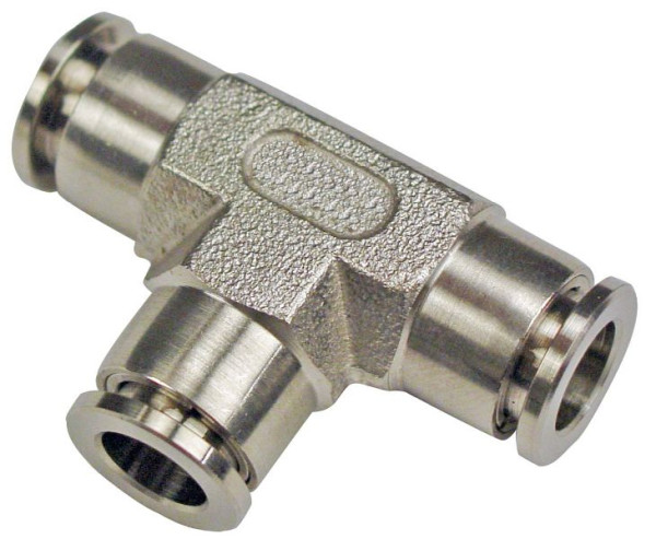 timmer BS-TV-6-VA, T-connector, RVS, slang Ø: 6 mm, VE: 10 stuks, 03403021