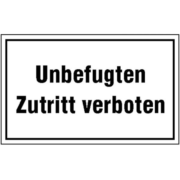 Stein HGS HGS informatiebord voor bedrijfsidentificatie, toegang door onbevoegden verboden, kunststof, weerbestendig, 43.5103