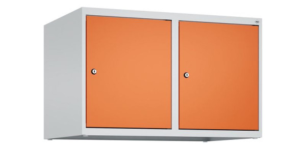 C+P Schrankaufsatz Classic PLUS, Aufsatzschrank, 7035/2004, Zylinderschlösser, 500x800x500mm, 2 Abteile, 080090-22 S10031