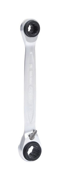 KS Tools 4 in 1 GEARplus omschakelbare dubbele ratelringsleutel, 10x13x17x19mm, 503.4565